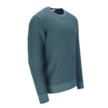 Load image into Gallery viewer, Crew-neck Grid Knit Vintage Pullover NICHOLAS