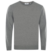 Carica l'immagine nel visualizzatore di Gallery, Crew-neck Pure Cashmere Pullover AVE Artikelnummer: T1070-109 Farbe: Hellgraumelange Rückseite