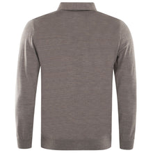 Carica l'immagine nel visualizzatore di Gallery, Button-down Polopullover FABRIZIO Artikelnummer: T1118-227 Farbe: Greige Rückseite