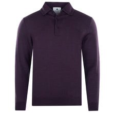 Carica l'immagine nel visualizzatore di Gallery, Button-down Polopullover FABRIZIO T1118-733 Farbe Viola/Violett Vorderseite