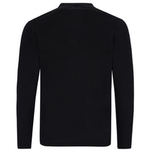 Load image into Gallery viewer, Full Zip-Overshirt MARINO Artikelnummer: T1159-100 Farbe: Schwarz Rückseite