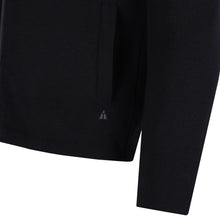 Lade das Bild in den Galerie-Viewer, Full Zip-Overshirt MARINO Artikelnummer: T1159-100 Farbe: Schwarz Detail
