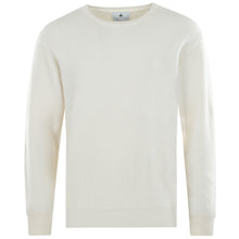 Carica l'immagine nel visualizzatore di Gallery, Crew-neck Patent Rib Pullover JOHNNY Artikelnummer: T1160-218 Farbe Ecru/Weiß Vorderseite