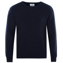 Carica l'immagine nel visualizzatore di Gallery, Crew-neck Patent Rib Pullover JOHNNY Artikelnummer: T1160-672 Farbe: Marineblau Vorderseite