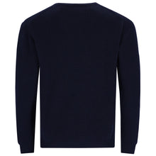 Carica l'immagine nel visualizzatore di Gallery, Crew-neck Patent Rib Pullover JOHNNY Artikelnummer: T1160-672 Farbe: Marineblau Rückseite