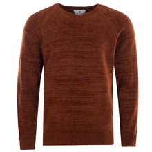 Load image into Gallery viewer, Crew-neck Chenille-Pullover Raglan FRANK T1162-332 Farbe: Terracotta Vorderseite