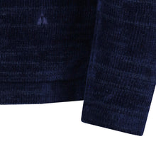 Carica l'immagine nel visualizzatore di Gallery, Crew-neck Chenille-Pullover Open-hem BILLY T1163-672 Farbe: Marineblau Detail
