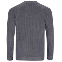 Lade das Bild in den Galerie-Viewer, Mock-neck Pullover Seamless ANTHONY Artikelnummer: T1164-143 Farbe: Titanio/Grau Rückseite