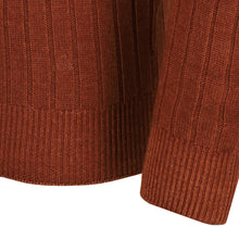 Lade das Bild in den Galerie-Viewer, Mock-neck Pullover Seamless ANTHONY Artikelnummer: T1164-322 Farbe: Terracotta Detail