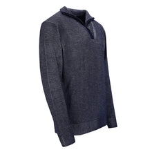 Lade das Bild in den Galerie-Viewer, Quarter-Zip Troyer Pullover Two-Tone Rib CARLO