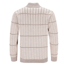 Carica l'immagine nel visualizzatore di Gallery, Pullover in jacquard grafico con zip a un quarto WALTER