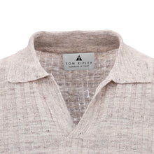 Lade das Bild in den Galerie-Viewer, Knitted Structured Linen Poloshirt MAURIZIO