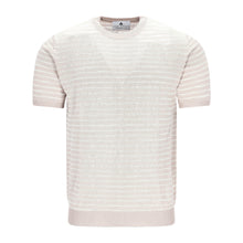 Lade das Bild in den Galerie-Viewer, Wavy Stripe Short Sleeve Crew-Neck Jumper GIACOMO