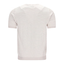 Lade das Bild in den Galerie-Viewer, Wavy Stripe Short Sleeve Crew-Neck Jumper GIACOMO