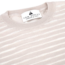 Lade das Bild in den Galerie-Viewer, Wavy Stripe Short Sleeve Crew-Neck Jumper GIACOMO