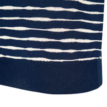 Lade das Bild in den Galerie-Viewer, Wavy Stripe Short Sleeve Crew-Neck Jumper GIACOMO