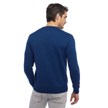 Lade das Bild in den Galerie-Viewer, Essential Crew-neck Pullover TOM Artikelnummer: T1000/1-613 Farbe: Nachtblau Rückseite