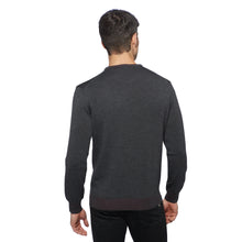Carica l'immagine nel visualizzatore di Gallery, Essential Crew-neck Pullover TOM Artikelnummer: T1000/1-102 Farbe: Anthrazitmelange Rückseite