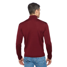 Lade das Bild in den Galerie-Viewer, Essential Roll-neck Pullover PETER Artikelnummer: T1006-359 Farbe: Barolo Rückseite
