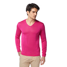 Carica l'immagine nel visualizzatore di Gallery, Maglia essenziale con scollo a V e orlo arrotolato STEVE