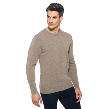 Lade das Bild in den Galerie-Viewer, Crew-neck Pure Cashmere Pullover AVE Artikelnummer: T1070-205 Farbe: Beige Vorderseite