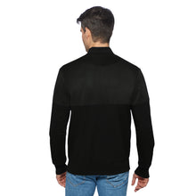 Load image into Gallery viewer, Zipped Blouson-Sweatjacke MASSIMO Artikelnummer: T1086-100 Farbe: Schwarz Rückseite
