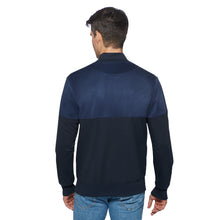 Lade das Bild in den Galerie-Viewer, Zipped Blouson-Sweatjacke MASSIMO Artikelnummer: T1086-672 Farbe: Marineblau Rückseite
