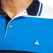 Carica l'immagine nel visualizzatore di Gallery, Polo in piqué con doppia riga Colorblock BRIAN