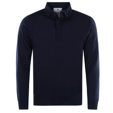 Load image into Gallery viewer, Button-down Polopullover FABRIZIO Artikelnummer: T1118-672 Farbe: Marineblau Vorderseite