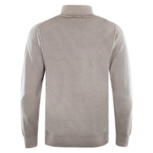Load image into Gallery viewer, Roll-neck Pullover Waffle Knit FAUSTO Artikelnummer: T1124-227 Farbe: Greige Rückseite