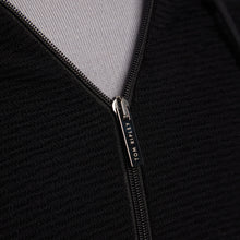 Lade das Bild in den Galerie-Viewer, Knitted Full-Zip Hoodie WOLFANGO Artikelnummer: T1126-100 Farbe: schwarz Detail