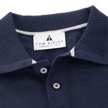 Load image into Gallery viewer, Knitted Polo Shirt Ribbed Raglan Sleeve SÉBASTIEN