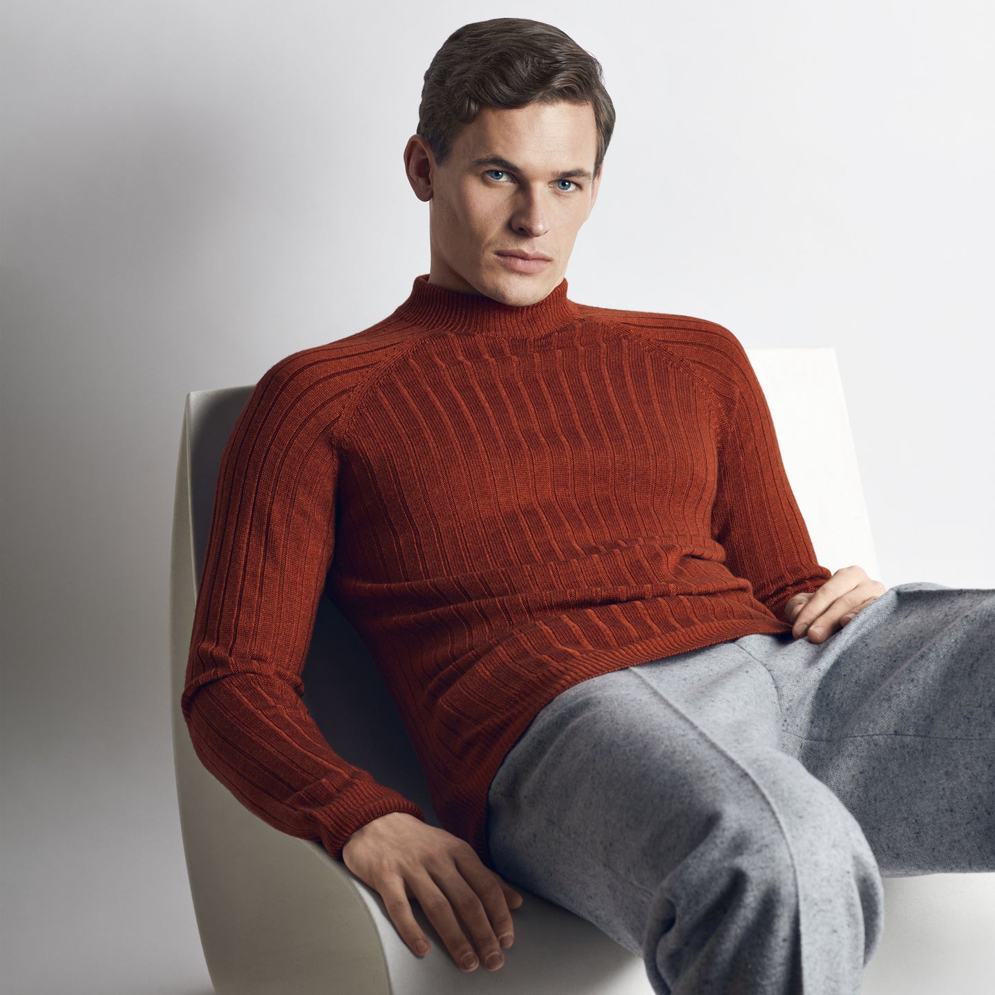 Mock-neck sweater Seamless ANTHONY