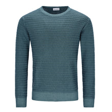 Load image into Gallery viewer, Crew-neck Grid Knit Vintage Pullover NICHOLAS
