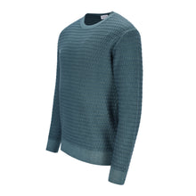 Load image into Gallery viewer, Crew-neck Grid Knit Vintage Pullover NICHOLAS
