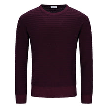 Lade das Bild in den Galerie-Viewer, Crew-neck Grid Knit Vintage Pullover NICHOLAS
