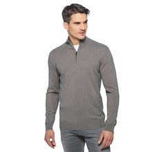 Lade das Bild in den Galerie-Viewer, Quarter Zip Pure Cashmere Pullover LEONELLO
