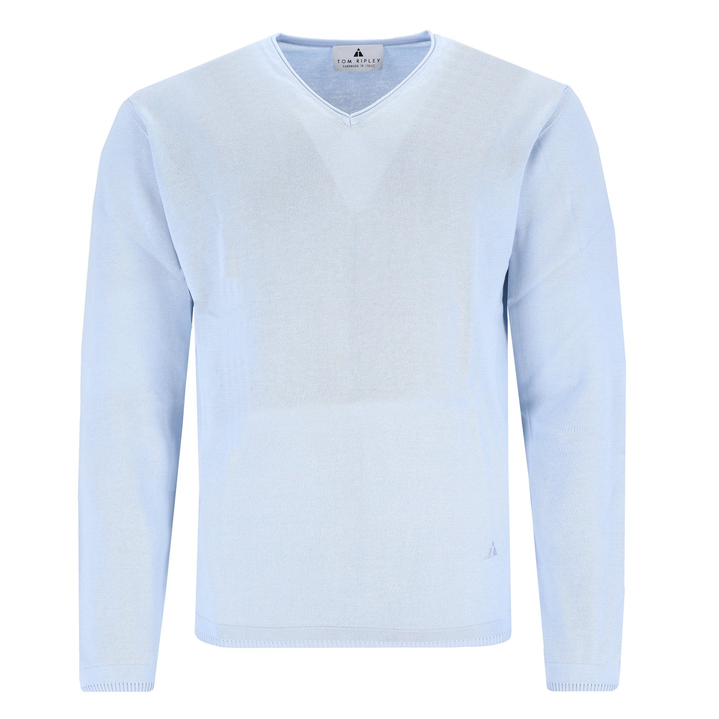 Essential V-neck Pullover mit Rollsaum STEVE