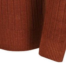 Load image into Gallery viewer, Mock-neck Pullover Seamless ANTHONY Artikelnummer: T1164-322 Farbe: Terracotta Detail
