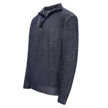 Lade das Bild in den Galerie-Viewer, Quarter-Zip Troyer Pullover Two-Tone Rib CARLO
