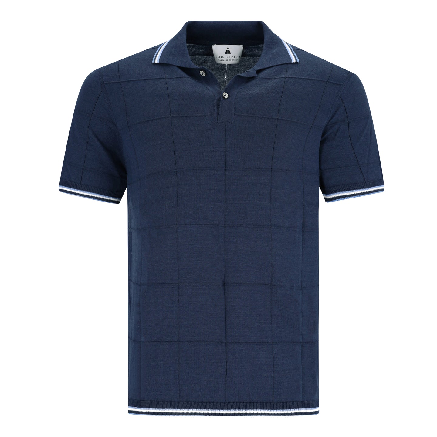 Knitted Check Structure Poloshirt LOUIS