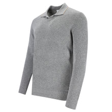 Load image into Gallery viewer, Tipped Bouclé polo sweater ANDRÉ
