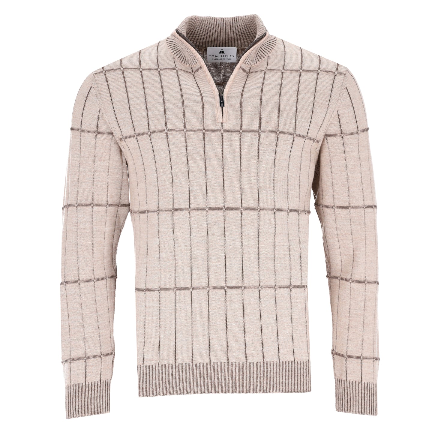 Quarter-Zip Graphic Jacquard Pullover WALTER