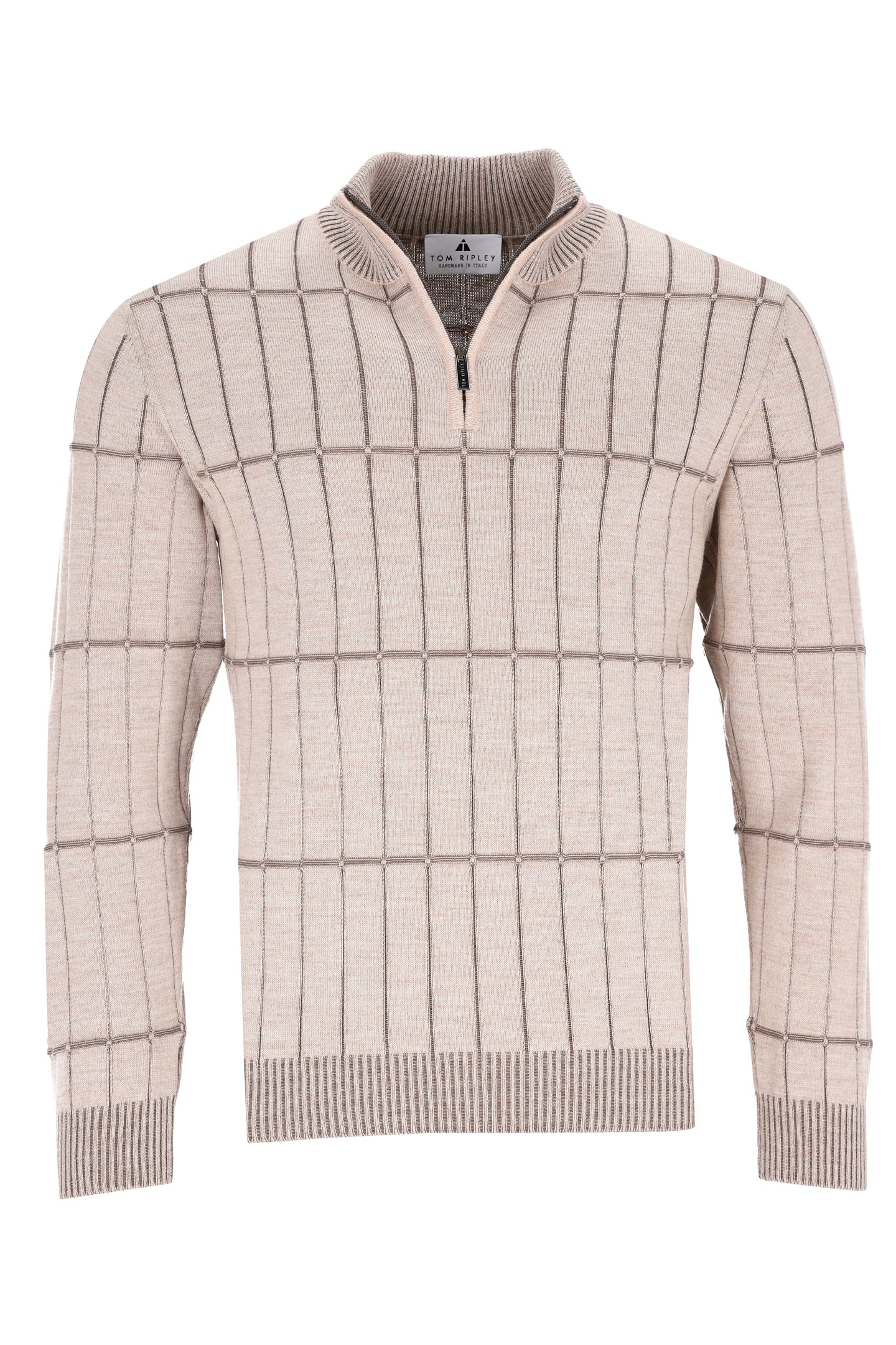 Quarter-Zip Graphic Jacquard Pullover WALTER