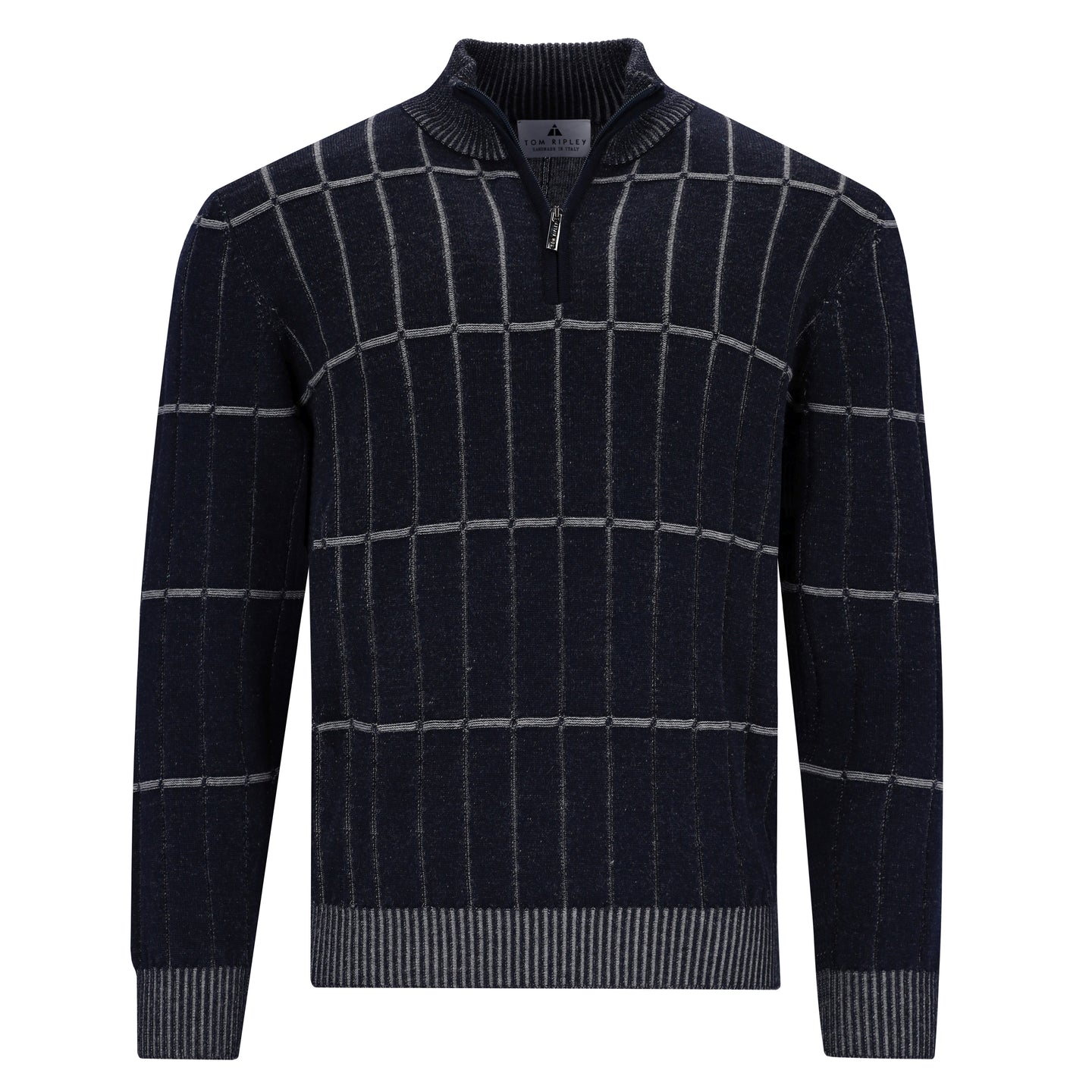 Quarter-Zip Graphic Jacquard Pullover WALTER