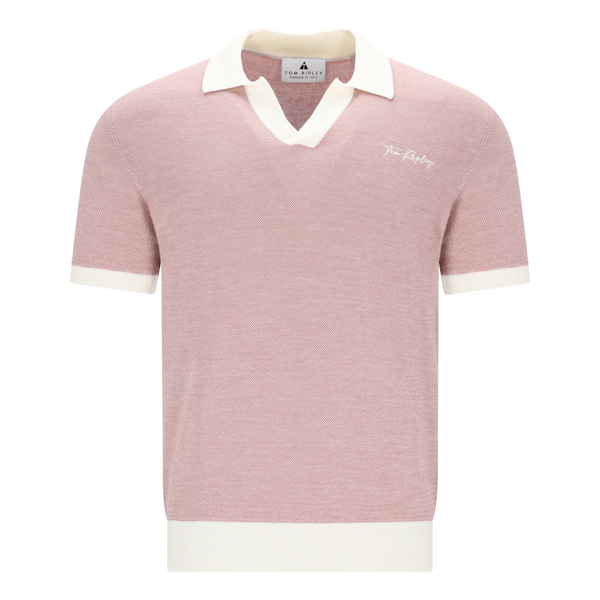 Knitted Minimal Grid Jacquard Poloshirt KENNETH