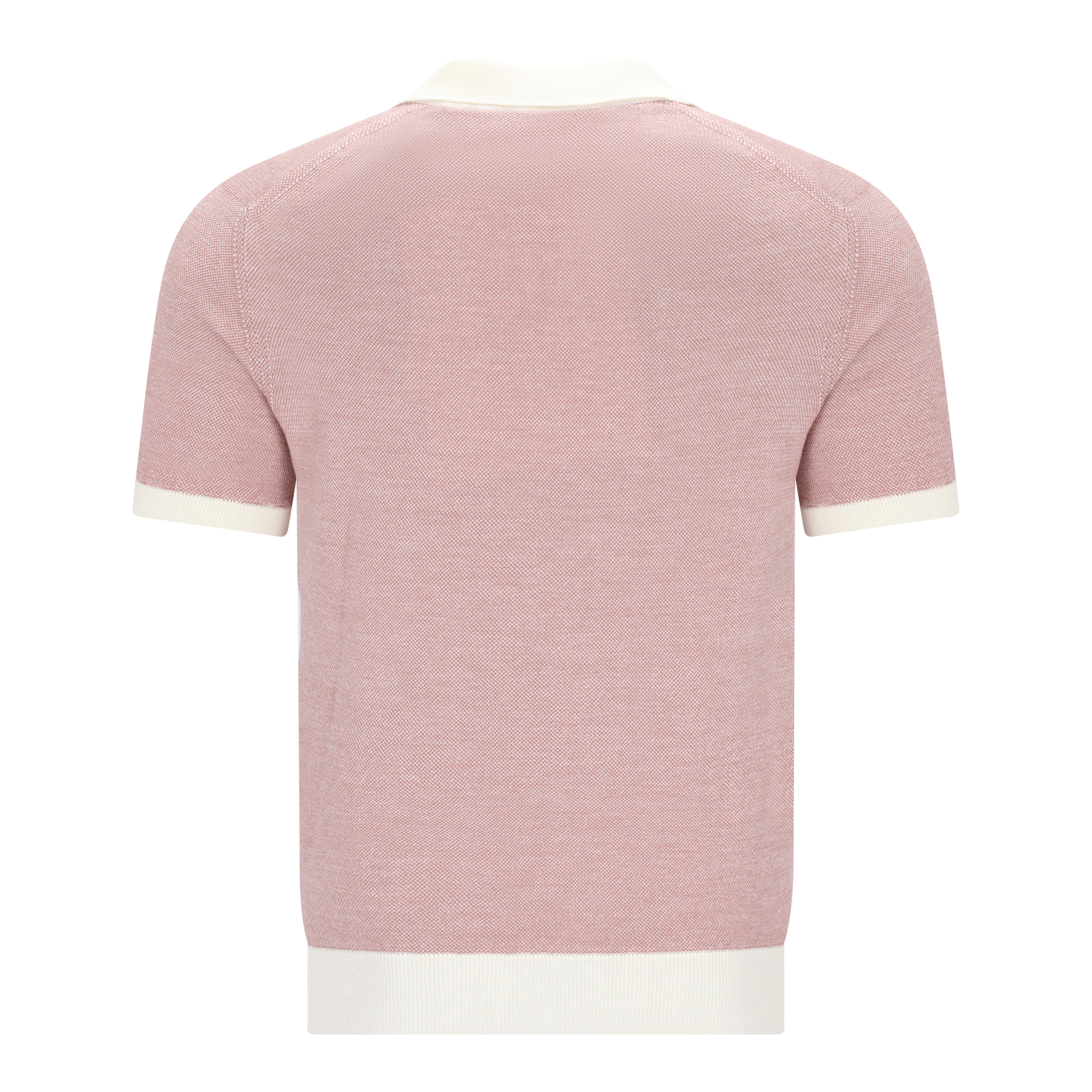 Knitted Minimal Grid Jacquard Poloshirt KENNETH
