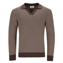 Carica l&#39;immagine nel visualizzatore di Gallery, Two-Tone-Jacquard Polopullover DANIELE
