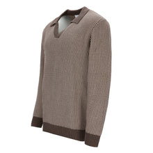 Carica l&#39;immagine nel visualizzatore di Gallery, Two-Tone-Jacquard Polopullover DANIELE
