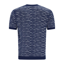 Lade das Bild in den Galerie-Viewer, Wavy Stripe Short Sleeve Crew-Neck Jumper GIACOMO
